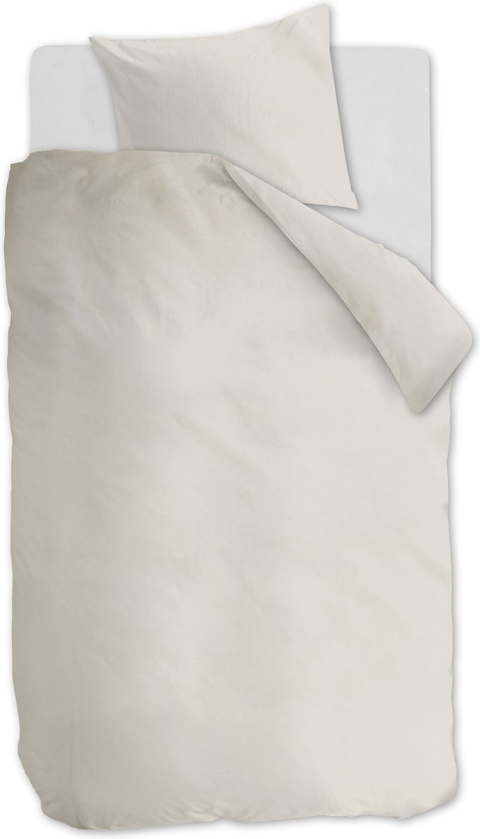 Ambiante Cotton Uni Dekbedovertrek - Extra breed - 260x200/220 cm - Off-Wit