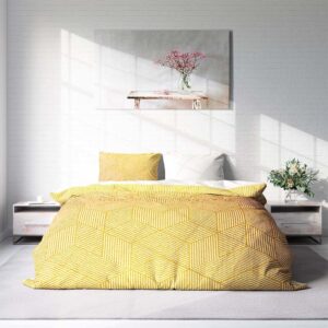 DLC Yellow Corduroy 1-persoons (140 x 200/220 cm + 1 kussensloop)