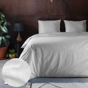 Fresh & Co Bamboo Feel Kleur: Wit, 140 x 220 cm Dekbedovertrek