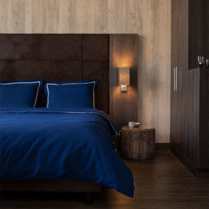 Hotel Home Collection London - Marineblauw 2-persoons (200 x 200/220 cm) Dekbedovertrek