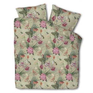 Luna Bedding Kitchen Garden - Green 2-persoons (200 x 200/220 cm + 2 kussenslopen)