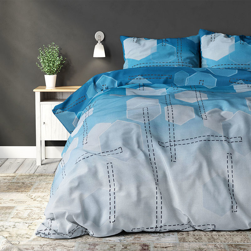Sleeptime Elegance Mufassa Blue 2-persoons (200 x 220 cm + 2 kussenslopen) Dekbedovertrek