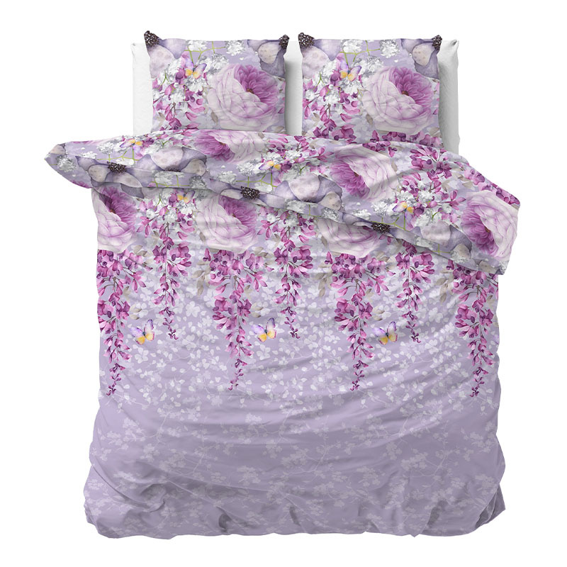Sleeptime Elegance Viola Purple Dekbedovertrek 2-persoons (200 x 220 cm + 2 kussenslopen) Dekbedovertrek
