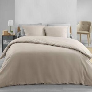 Livetti Twee Persoons Dekbedovertrek 260x240cm met 2 x Kussensloops - Beige