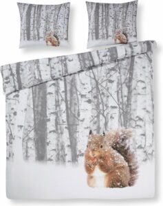 Zachte Katoen Eenpersoons Dekbedovertrek Forest | 140x200/220 | Ademend En Soepel | Fijn Geweven