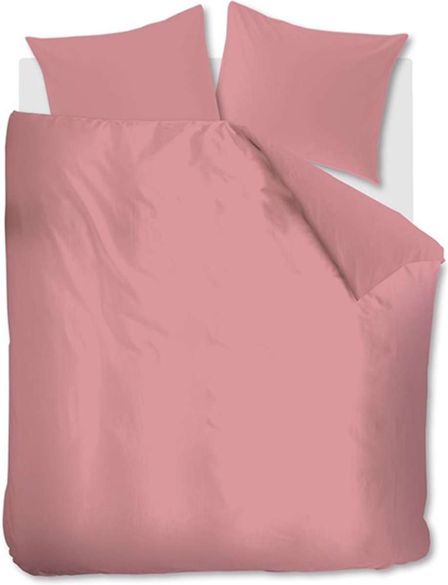 At home with Marieke Dekbedovertrek Easy - 140 x 200/220 cm - roze