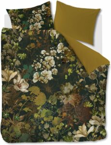 Kardol Austin Dekbedovertrek - Lits-Jumeaux - 260 x 200/220 cm - Groen