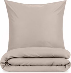 Blumtal Evolon® Dekbedovertrek met Kussensloop - Anti-Allergisch - Tegen huisstofmijt - - Dekbedovertrek 1 Persoons - 140 x 220 & 50 x 70 (1x) - Brushed Microfibre - Taupe