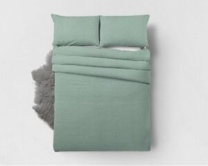 Zensation Bamboo Touch Dekbedovertrek - 140x200/220 + 1 kussensloop 60x70 - Groen - Eenpersoons