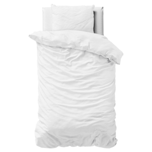 Dekbedovertrek Dotty - Eenpersoons (140x220 cm) - Wit Microvezel - Dessin: Stippen - Zensation - Dekbed-Discounter.nl