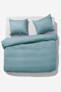HEMA Dekbedovertrek 240x220 Hotel Katoen Percal Blauw (blauw)
