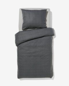 HEMA Dekbedovertrek Flanel 140x220 Visgraat Groen