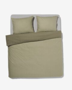 HEMA Dekbedovertrek Flanel 200x220 Melange Blauw