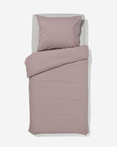 HEMA Dekbedovertrek Percal 140x220 Mauve (mauve)