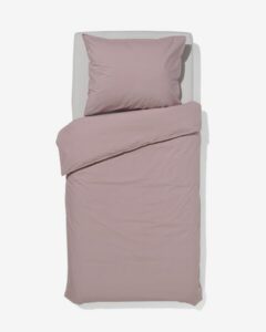 HEMA Dekbedovertrek Percal 140x220 Mauve (mauve)