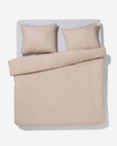 HEMA Dekbedovertrek Zacht Katoen 200x220 Taupe (taupe)