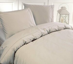 Premium Egyptisch Percale Katoen Tweepersoons Dekbedovertrek Elske Ivoor | 200x200/220 | Zacht En Elegant | Excellente kwaliteit