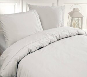 Premium Egyptisch Percale Katoen Tweepersoons Dekbedovertrek Elske Wit | 200x200/220 | Zacht En Elegant | Excellente kwaliteit
