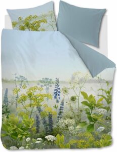 Beddinghouse Wildflowers - Dekbedovertrek - Lits-jumeaux - 260 x 200/220 cm - Blauw Groen