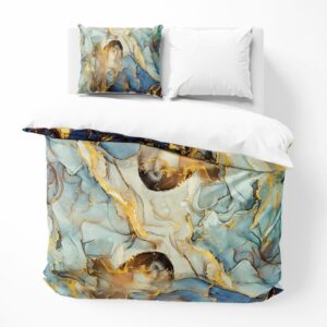 Dekbedovertrek Dreamy Smoke - Tweepersoons (200x200 cm) - Wit & Bruin Polyester-katoen - Dessin: Dieren - DLC - Dekbed-Discounter.nl