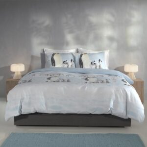 Flanellen Dekbedovertrek Pingu - (2200x2602 cm) - Meerkleurig - Dessin: Dieren - Dekbed Discounter - Dekbed-Discounter.nl