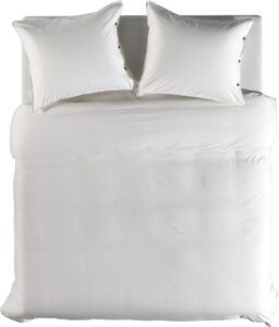 Premium Percale Katoen Extra Breed Dekbedovertrek Uni Creme | 260x200/220 | Fijner Geweven En Heerlijk Zacht | Hoogwaardige Kwaliteit