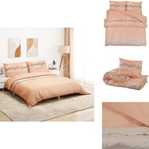 vidaXL Dekbed - Dekbedden - Dekbedovertrek - Overtrek - Dekbedovertrekset 260x220 cm katoen roze