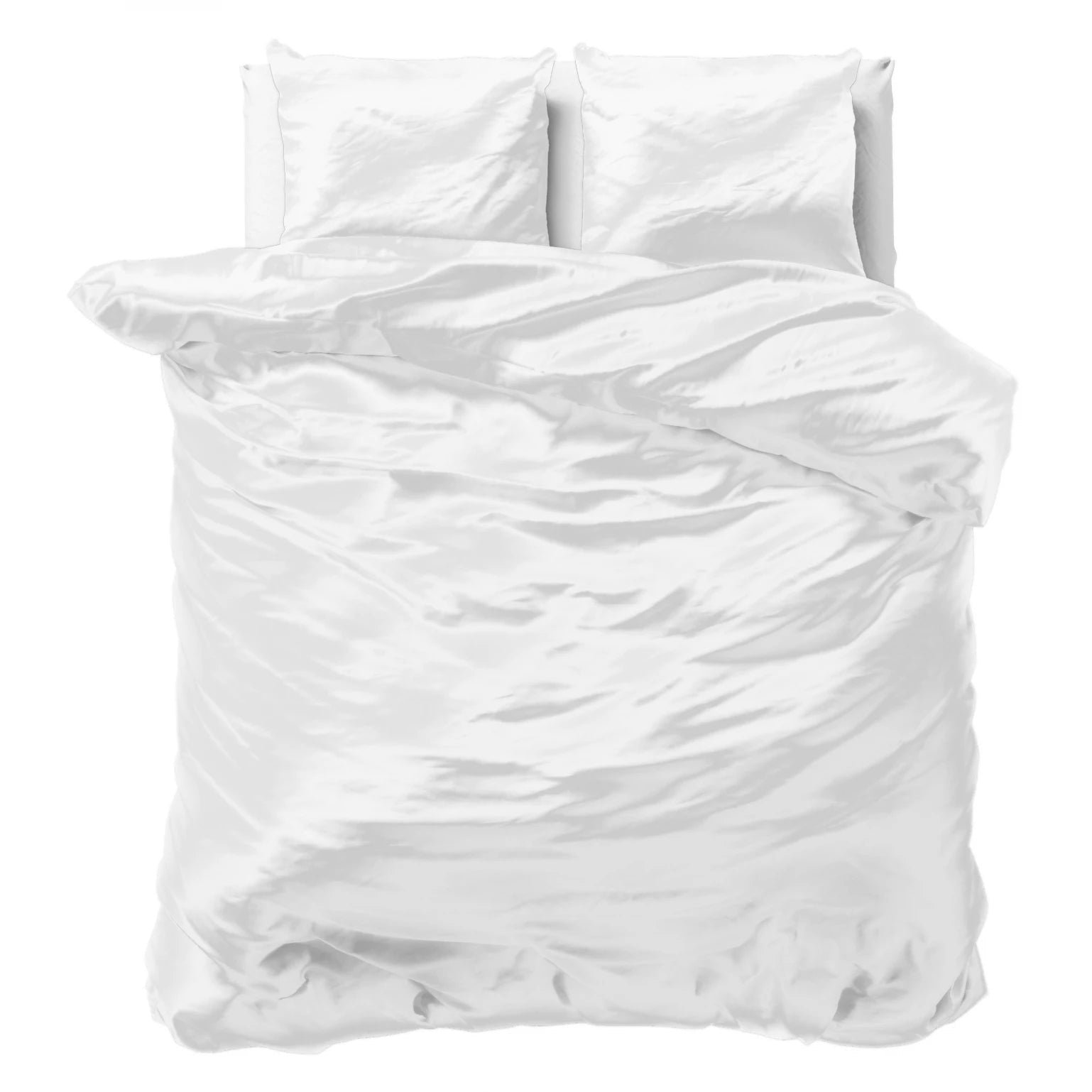 Dekbedovertrek Beauty Skin Care - Wit - Eenpersoons (140x200 Cm) - Wit Microvezel - Effen - Sleeptime - Dekbed-Discounter.nl