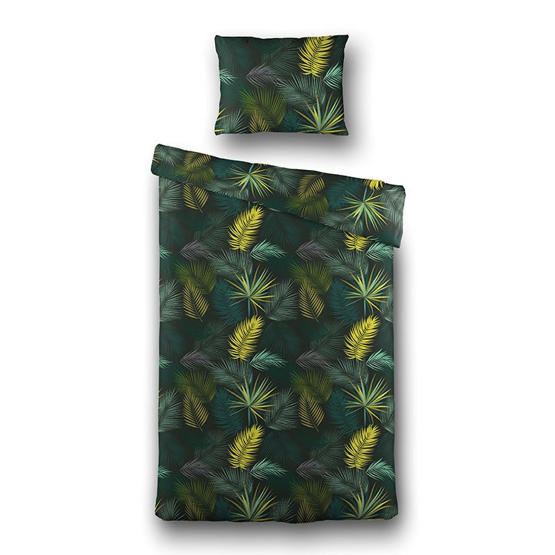 Dekbedovertrek Botanical Party - Eenpersoons (140x200 Cm) - Meerkleurig Polyester-katoen - Patroon & Natuur - Fresh And Co - Dekbed-Discounter.nl