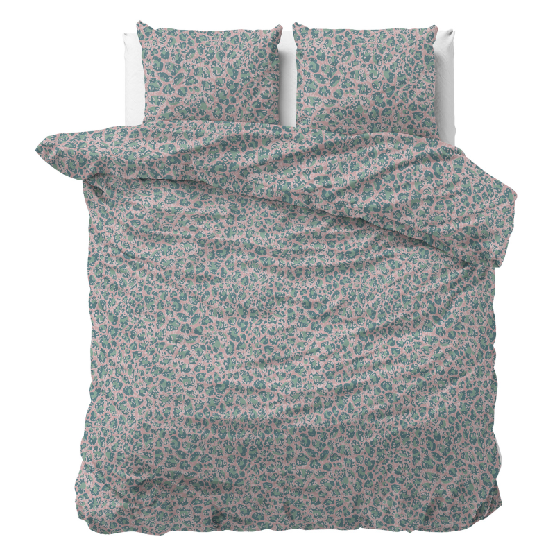 Dekbedovertrek - Camalia - Tweepersoons (200x200 Cm) - Wit Microvezel - - Sleeptime Classy - Dekbed-Discounter.nl