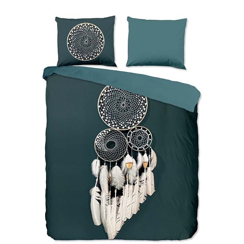 Dekbedovertrek Catch - Eenpersoons (140x200 Cm) - Blauw Microvezel - Dieren - Pure - Dekbed-Discounter.nl