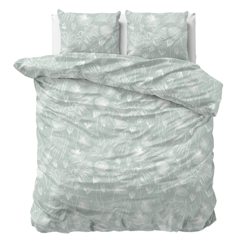 Dekbedovertrek Delight - Tweepersoons (200x200 Cm) - Taupe Microvezel - Natuur - Sleeptime - Dekbed-Discounter.nl