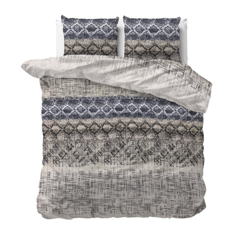 Dekbedovertrek Florentin - Lits-Jumeaux (240x220 Cm) - Meerkleurig & Zwart Polyester-katoen - - Sleeptime Elegance - Dekbed-Discounter.nl