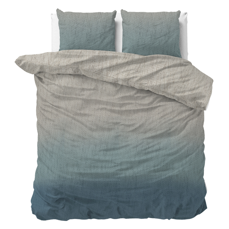 Dekbedovertrek - Gradient Trend - Eenpersoons (140x200 Cm) - Wit Microvezel - - Sleeptime Classy - Dekbed-Discounter.nl