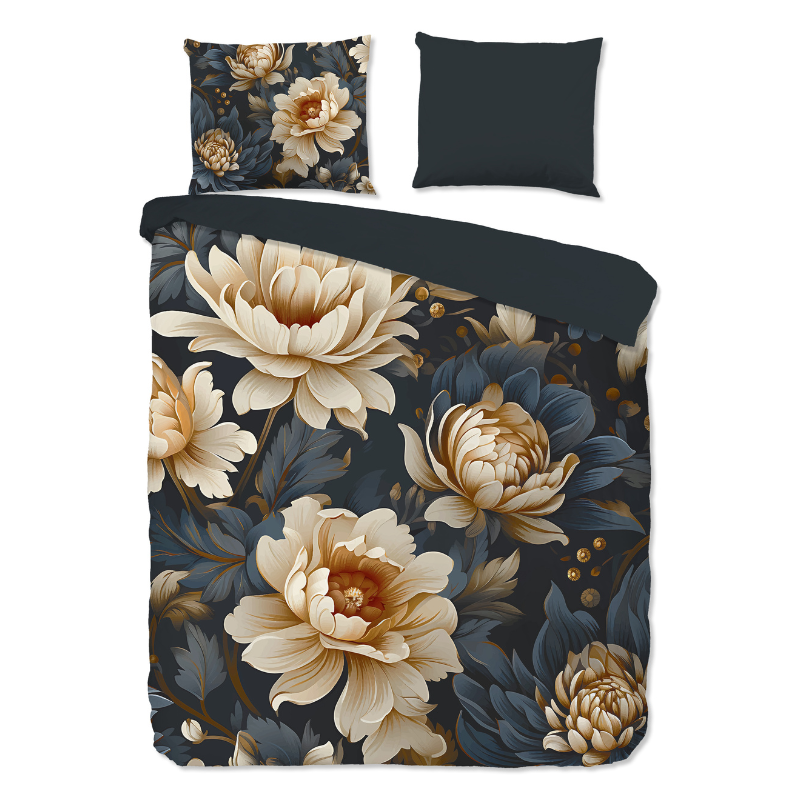 Dekbedovertrek Iron - Eenpersoons (140x200 Cm) - Meerkleurig Microvezel - Bloemen - Pure - Dekbed-Discounter.nl