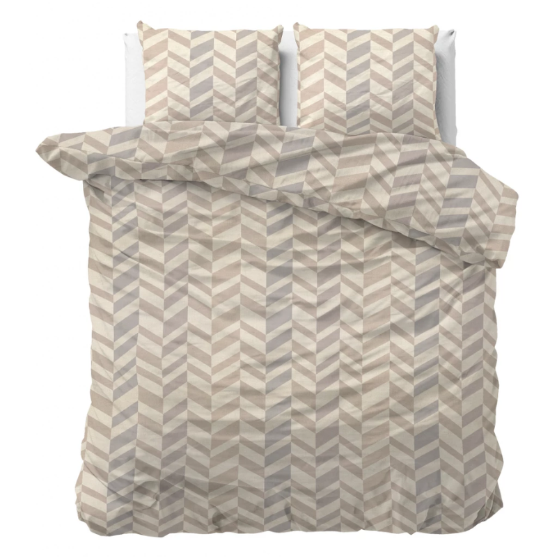 Dekbedovertrek - Karel - Tweepersoons (200x200 Cm) - Wit Microvezel - - Sleeptime Classy - Dekbed-Discounter.nl