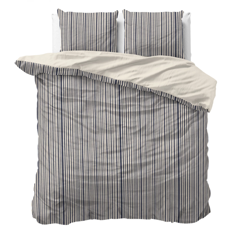 Dekbedovertrek Katoen - Blue Regatta - Lits-Jumeaux (240x220 Cm) - Katoen - - Sleeptime Pure - Dekbed-Discounter.nl