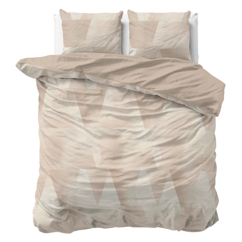 Dekbedovertrek Katoen - Blush Angles - Eenpersoons (140x200 Cm) - Katoen - - Sleeptime Pure - Dekbed-Discounter.nl