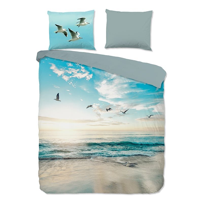 Dekbedovertrek Katoen - Brisa - Lits-Jumeaux (240x220 Cm) - Meerkleurig Katoen - Natuur & Landschap & Dieren - Good Morning - Dekbed-Discounter.nl