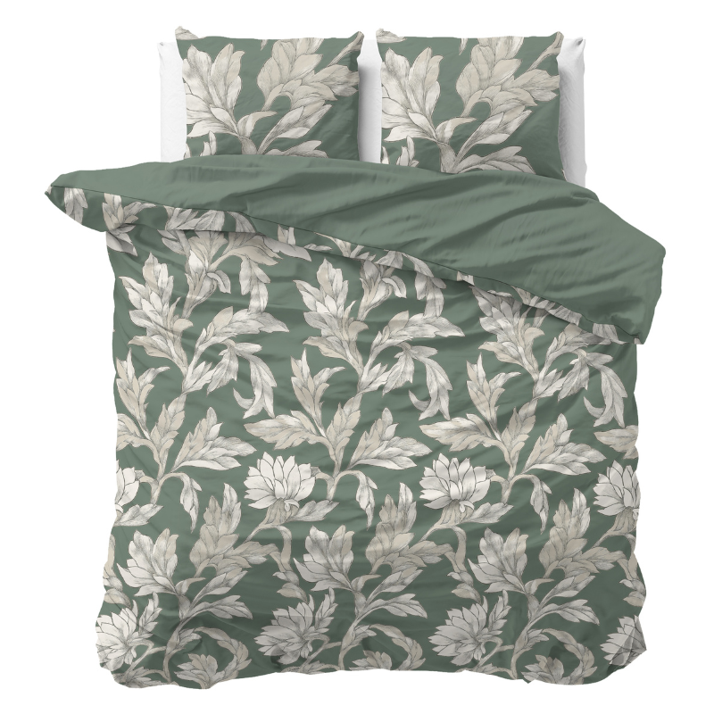 Dekbedovertrek Katoen - Florasty - Tweepersoons (200x200 Cm) - Meerkleurig Katoen - - Sleeptime Pure - Dekbed-Discounter.nl