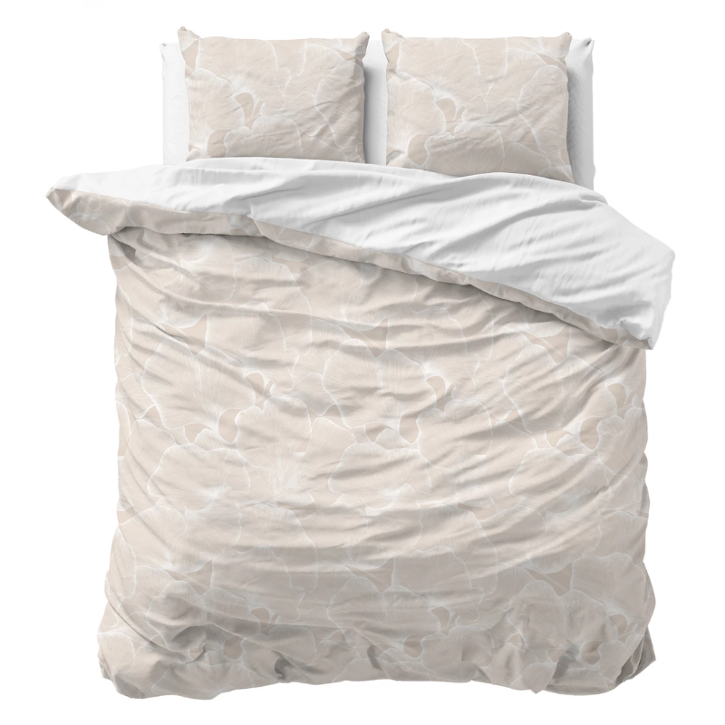 Dekbedovertrek Katoen - Ginkgo Whisper - Lits-Jumeaux (240x220 Cm) - Katoen - - Sleeptime Pure - Dekbed-Discounter.nl