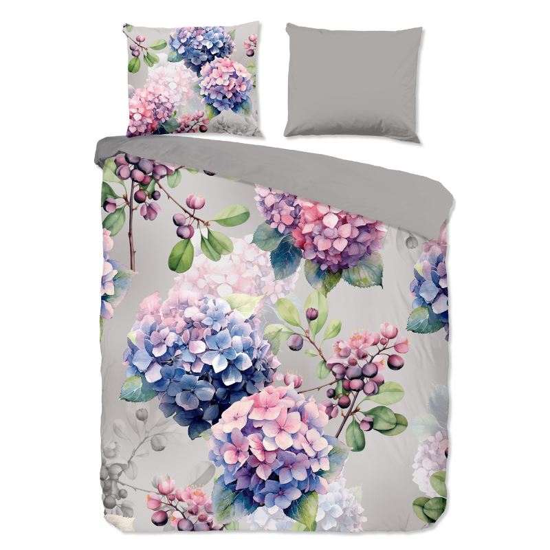 Dekbedovertrek Katoen - Julia - Tweepersoons (200x200 Cm) - Meerkleurig Katoen - Bloemen - Good Morning - Dekbed-Discounter.nl