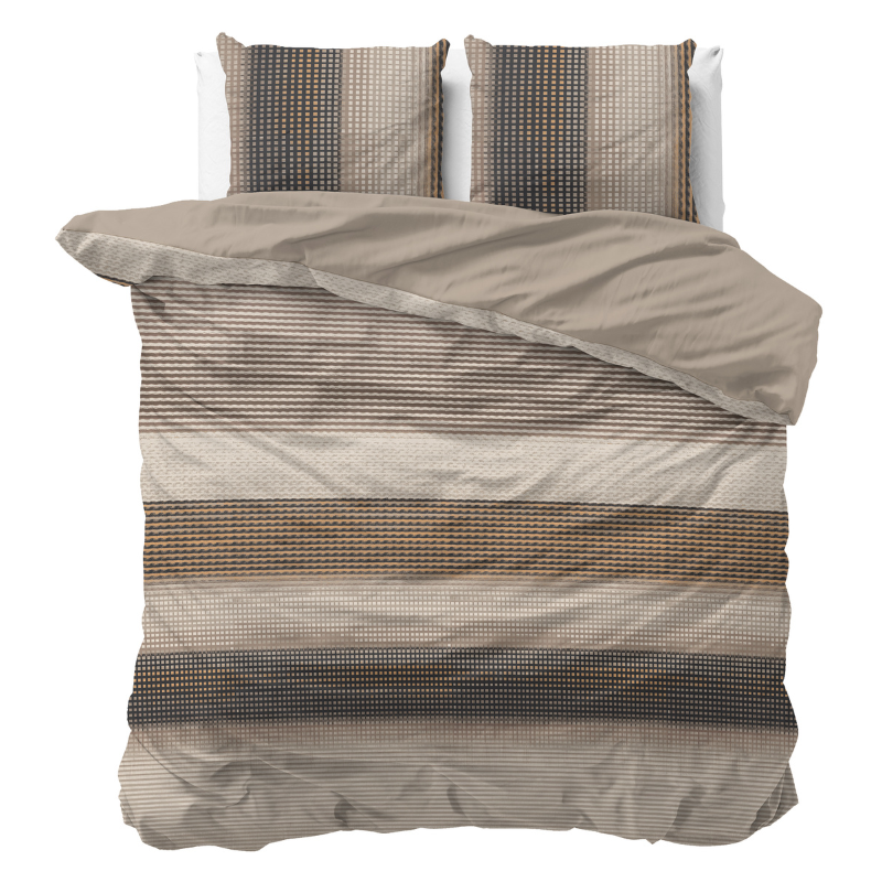 Dekbedovertrek Katoen - Mauro - Tweepersoons (200x200 Cm) - Meerkleurig Katoen - - Sleeptime Pure - Dekbed-Discounter.nl