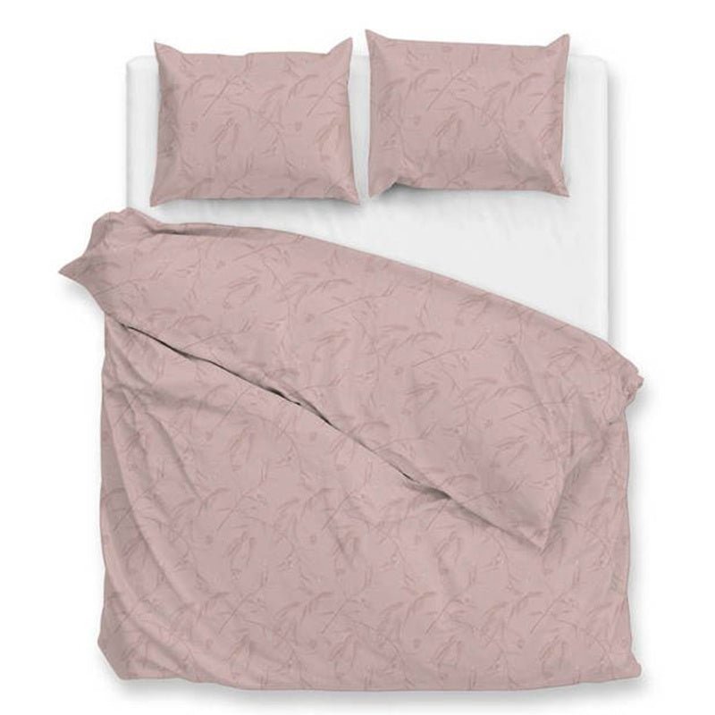 Dekbedovertrek Katoen - Satijn - Fiora Di Satinado - Roze - Tweepersoons (200x200 Cm) - Roze Katoen-satijn - Natuur - Zo!Home - Dekbed-Discounter.nl