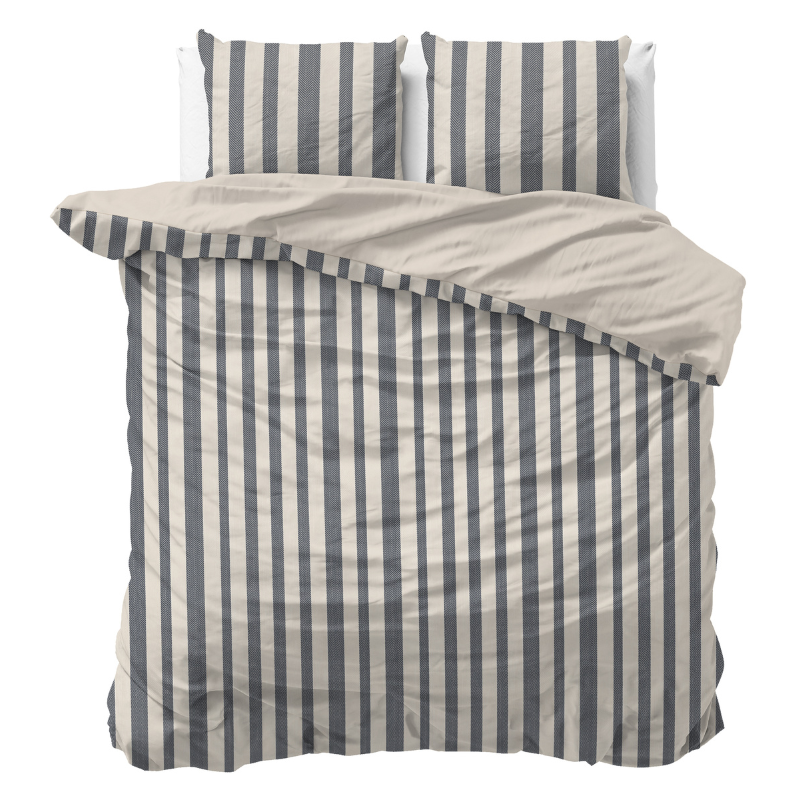 Dekbedovertrek Katoen - Vintage Line - Eenpersoons (140x200 Cm) - Meerkleurig Katoen - - Sleeptime Pure - Dekbed-Discounter.nl