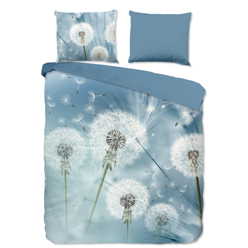 Dekbedovertrek Katoen - Wishfull - Eenpersoons (140x200 Cm) - Meerkleurig Katoen - Natuur & Bloemen - Good Morning - Dekbed-Discounter.nl