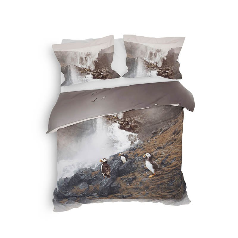 Dekbedovertrek Laurien - Tweepersoons (200x200 Cm) - Meerkleurig Katoen - Natuur - Heckett Lane - Dekbed-Discounter.nl