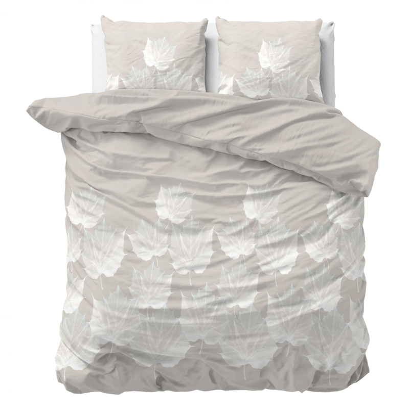 Dekbedovertrek - Lisa - Eenpersoons (140x200 Cm) - Wit Microvezel - - Sleeptime Classy - Dekbed-Discounter.nl