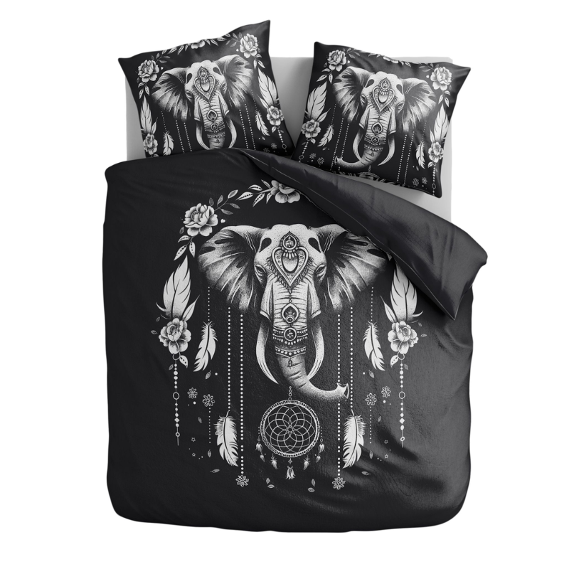 Dekbedovertrek Mystic Wisdom - Lits-Jumeaux (240x220 Cm) - Meerkleurig Microvezel - - Fresh And Co - Dekbed-Discounter.nl