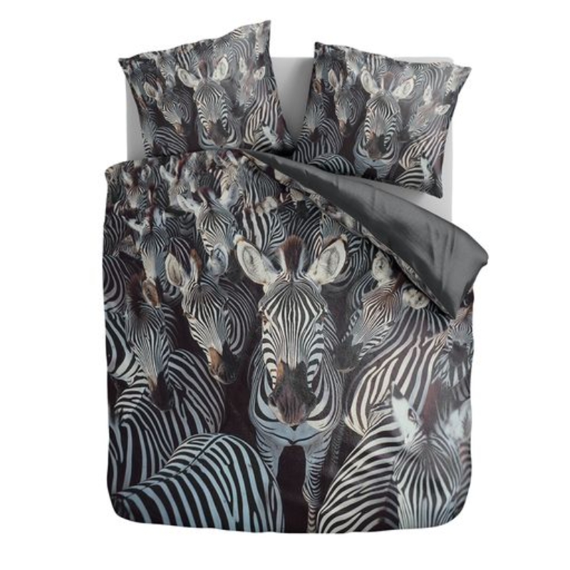 Dekbedovertrek - Savanna Stripes - Eenpersoons (140x200 Cm) - Meerkleurig Microvezel - - Zydante - Dekbed-Discounter.nl
